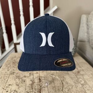 Hurley Blue/White FlexFit L/XL Hat